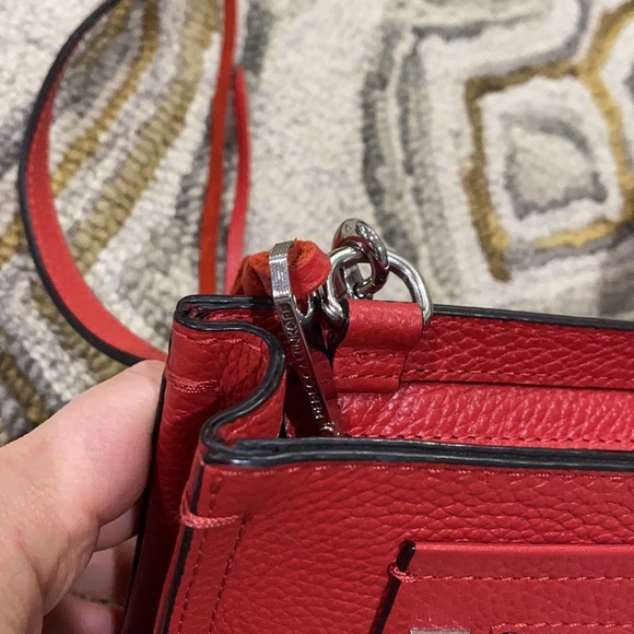 💕Rebecca Minkoff red leather shoulder bag EUC 💕 - Picture 6 of 16